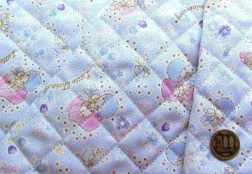 Amazon 40cm単位で販売 ｑ キャラクター キルティング 生地 キキララ リトルツインスターズ ブルー 柄番号６８ サンリオ キルト キルト生地 手芸 生地 キャラクター 布 ピロル 布 生地 通販