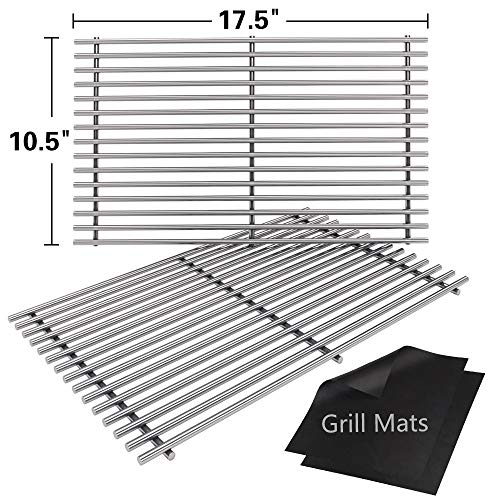 SHINESTAR 17.5 inch Solid Stainless Steel Cooking Grates Replacement