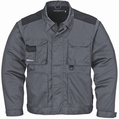 Terratrend Job3662-46-6410 Size 46"Basic" Men's Jacket - Anthracite/Black - P