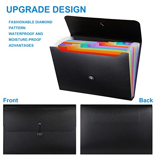 Expanding-File-Folder-2Pack-13-Pocket-Accordion-File-Holder-Organizer-Letter-Size-Document-Receipt-Organizer-Accordian-Filing-Folder-for-Classroom-Home-Office-and-Travel-Black-and-Pink Expanding-File-Folder-2Pack-13-Pocket-Accordion-File-Holder-Organizer-Letter-Size-Document-Receipt-Organizer-Accordian-Filing-Folder-for-Classroom-Home-Office-and-Travel-Black-and-Pink