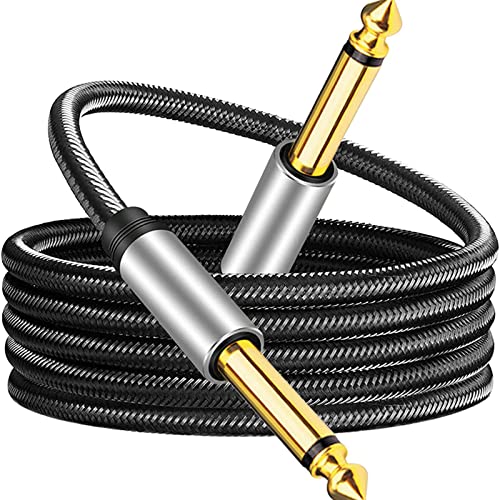 Image of ECOMISTIQ6.35mm Instrument Cable Unbalanced Jack Guitar Patch Cords for Speaker 1M