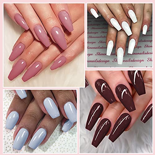 ROSALIND Nagellack Gel Gellack UV 12 Farben Semi-permanent Soak Off Varnish Pastell Lack Hellgrau Dunkelgrau Dunkler Akt… – Bild 5