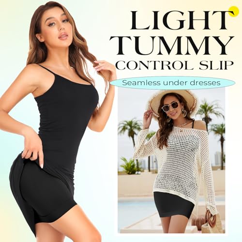 Image of Strapless Shapewear Slips for Tummy Control Women's Full Slip Under Dresses Body Shaper Seamless