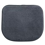 Grey Foam Seat Cushions Kitchen Chairs Pads for Dining Chairs Non Slip Office Seat Cushions Washable U Shaped Soft Thick Large Metal Wooden Chair Cushions,17' x 15'