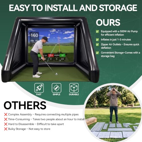 Tacobili Inflatable Portable Golf Simulator