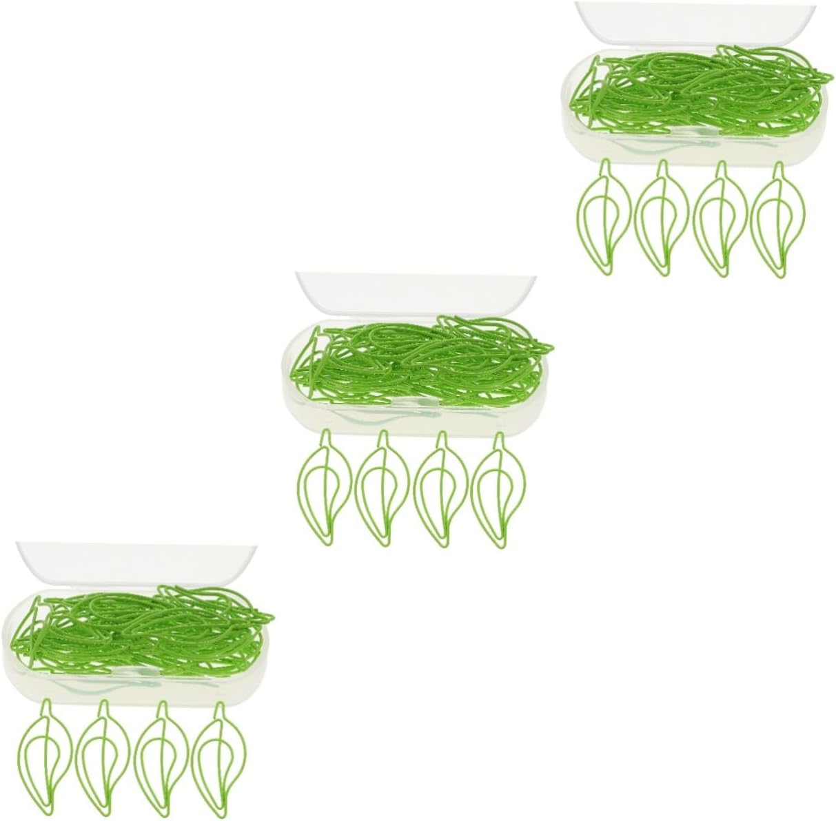 SHINEOFI 90pcs Creative Leaf Paper Clips Metal Document Clips for Office Use Unique Design for Organizing Files Memos Photos