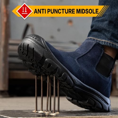 Steel Toe Boots for Men Women Comfortable Lightweight Work Boots for Men Industrial Construction Boot Non Slip Work Shoes4