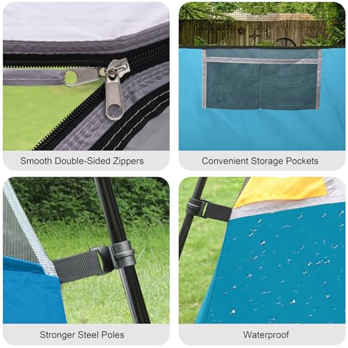 Image of CAMPROS CP Tents for Camping 2 /4 /6 Person, Waterproof Windproof Dome Tent
