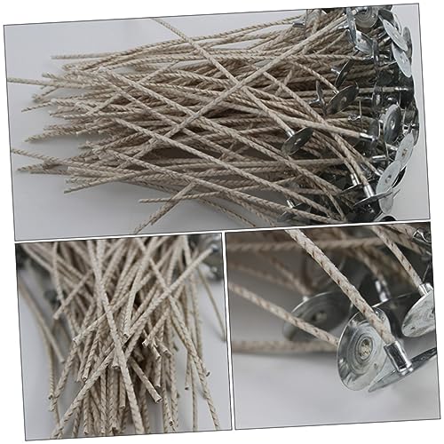 Mechas de algodón para velas 200 piezas Sewroro miniatura 7