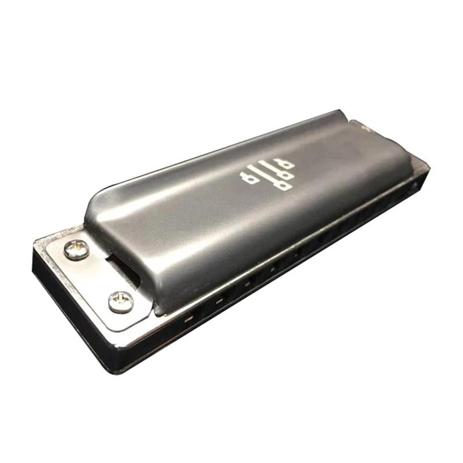 Harmonijka Ulepszona 10-dołkowa Harmonijka Blues Harp Professional Harmonica Z Futerałem Harmonijka Dla Początkujących Dorosłych(C)