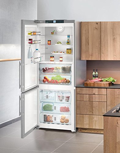 CBS1661 30" Energy Star Rated Freestanding Left Hinge Bottom Freezer Refrigerator with 14.9 cu. ft. Total Capacity BioFresh and 3 Glass Refrigerator Shelves in Stainless Steel on Fridge.com