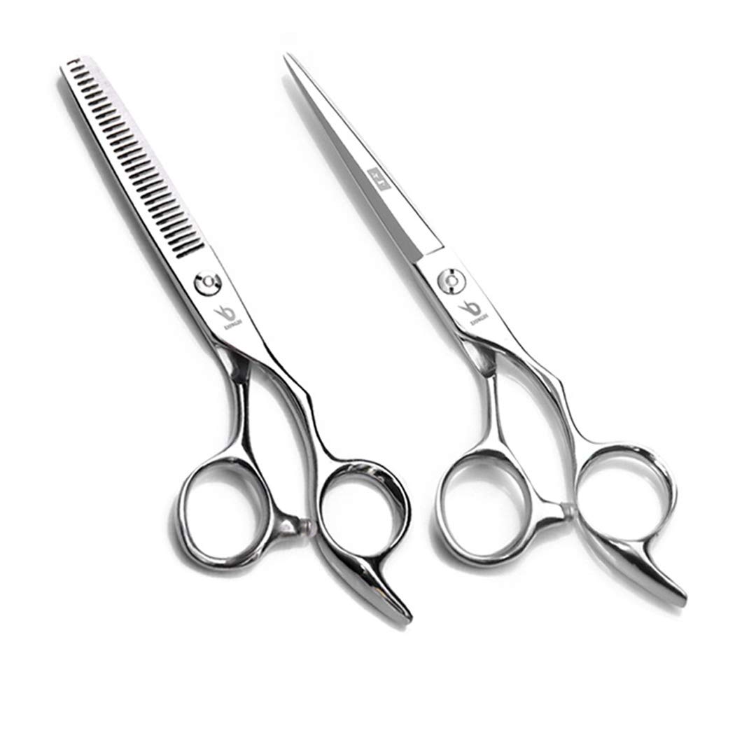 Wenmw Stainless Steel Hairdressing Scissors, Professional Hairdressing Scissors And Hair Refinement Scissors Set For Hairdressing Salon And Home Use