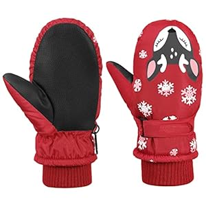 MoKo P8400 Kinder Winter Fäustlinge Rot