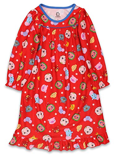 Cocomelon K219775CM Infant And Toddler Girls Flannel Granny Gown Nightgown Pajamas cover