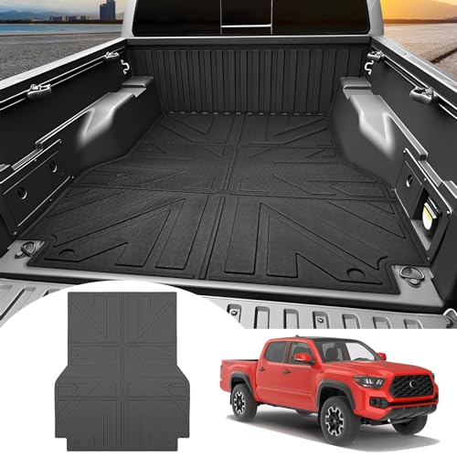 Jtyzsm Truck Bed Mat For 2005-2023 Toyota Tacoma 5ft Short Bed Liner All Weat...