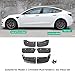 LUCKEASY 6pcs Exterior Accessories Fender for Tesla Model 3 2017-2023 Not for Highland 2023 2024 Car Mud Flaps Splash Guard Fender Mudguard(M3-EX926PCS)