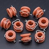 Rexka 10pcs Window Regulator Roller for Ford C0AB-6423240-B Edsel Mercury Mustang Falcon F-Series Truck Comet Bronco