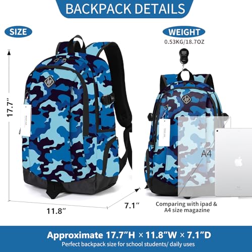 Image of rickyh style School Backpack Travel Bag for Men & Women Lightweight College Back Pack with Laptop Compartmen