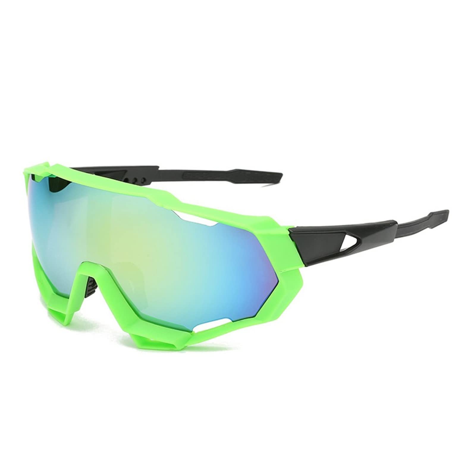 HUANGYUZHENZHI UV400.الدراجات نظارات الرجال النساء تشغيل نظارات الصيد MTB.النظارات الدراجة النظارات الدراجات (Color : Green Gold)