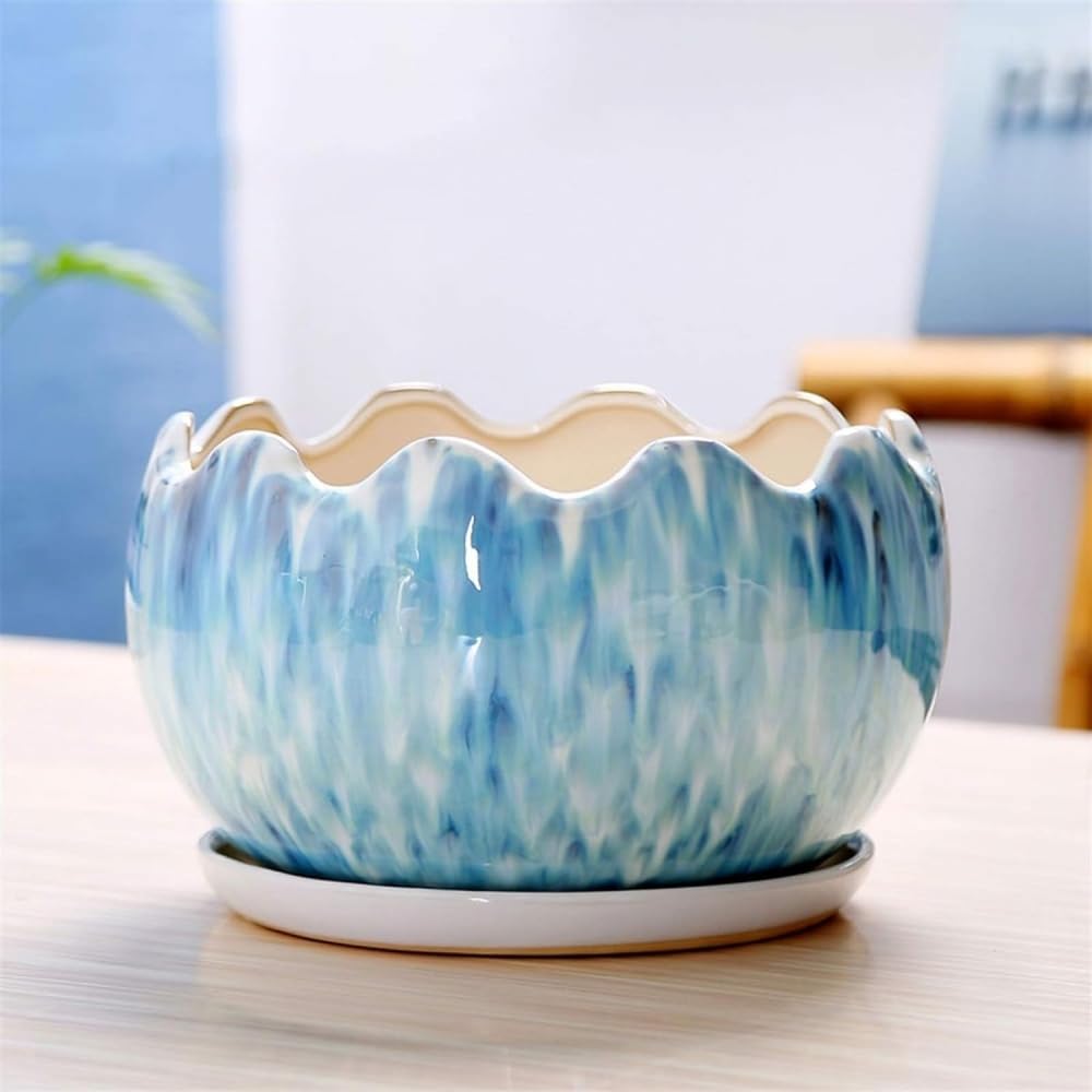 Doniczki Doniczki na sukulenty Biała ceramiczna doniczka na kwiaty Doniczka na rośliny ziołowe Doniczka Soczysta sadzarka na rośliny Doniczka na rośliny doniczkowe i zewnętrzne,S