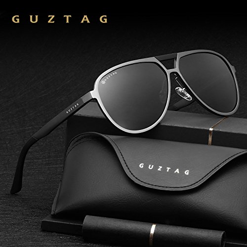 GUZTAG Polarized Aviator Sunglasses For Men Women Aluminum Frame UV400 Lens G98203