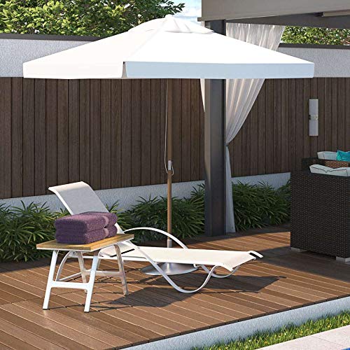 Espreguiçadeira de Alumínio Reclinável Galés Branca