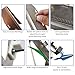 SPG Adjustable Arrow Fletching Jig - Straight Metal Fletching Tool with Arrow Fletching Removal Tool, 3 or 4 Real Feather and Plastic Vanes Universal Arrow Fletcher