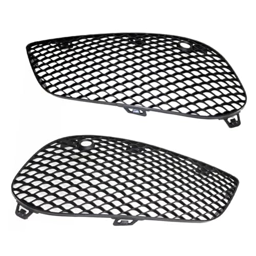 フォグランプグリルカバー Compatible With C300 C43 For AMG Textured 2015 2016 2017 2018車用フロントバンパー フォグライトカバー ベゼル グリル 2058852623 2058852523