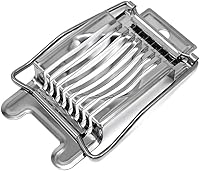 Vista 1 de Rebanador de huevos para huevos duros, alambre de acero inoxidable, multiuso, cortador de huevos, utilidades de cocina, puede cortar huevos, pan