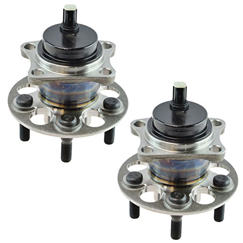 Image of TRQ Rear Driver and Passenger Side Wheel Bearing and Hub Assembly Set 2 Piece Compatible with 2008-2014 Scion xD