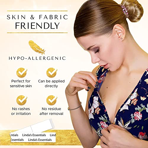Image of (72 Strip Pack Invisible Double-Sided Fashion Tape to Hold Your Clothes Securely Against Your Skin, 10 mm, 10 Cm