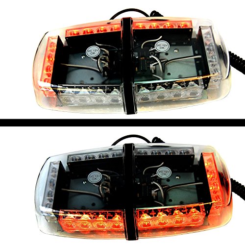 Hqrp Strobe Lamp Amber Waterproof Emergency 240-Led Mini Strobe Light Bar For Disco/Party/Night Auto Party/Light Show With Magnetic Base Plus Hqrp Uv Meter #TOP4