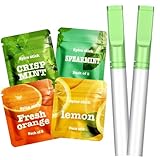 ePicsoa 2er Set Rauchentwöhnung Atemstick - 12 Nikotinfreie Filter (Minze+Grüne Minze+Zitrone+Orange) - Zigarettenersatz Rauchfrei Hilfsmittel mit echtem Rauchgefühl Nikotinfrei (Grün)