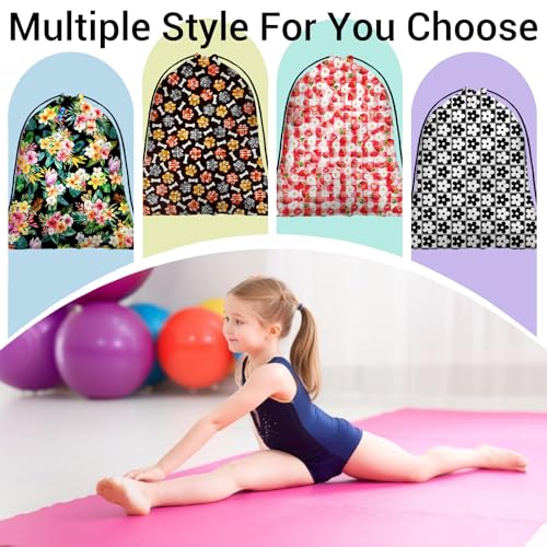 Image of Grip Bag for Gymnast Colorful Paw Plaid Adjustable Gym String Storage Pouch Patriotic Small Bag