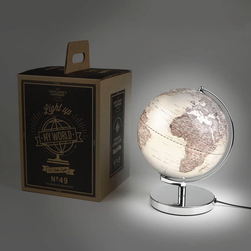 Wild & Wolf GEN238 Metal Globe with LED Light