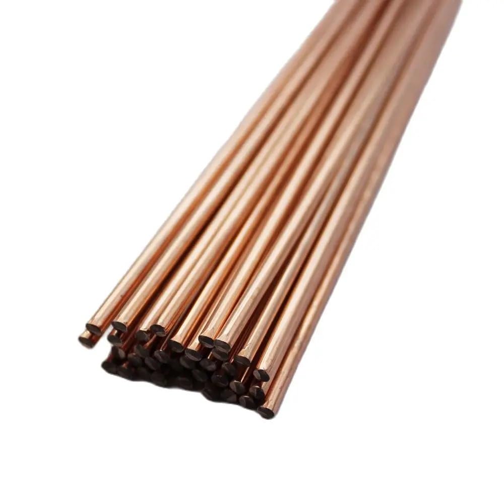 GatherTOOL 250mm Phosphor Copper Brazing Alloy Welding Rods Alloy Copper Brazing Rods (Size : 2.5x250mm 4pcs)