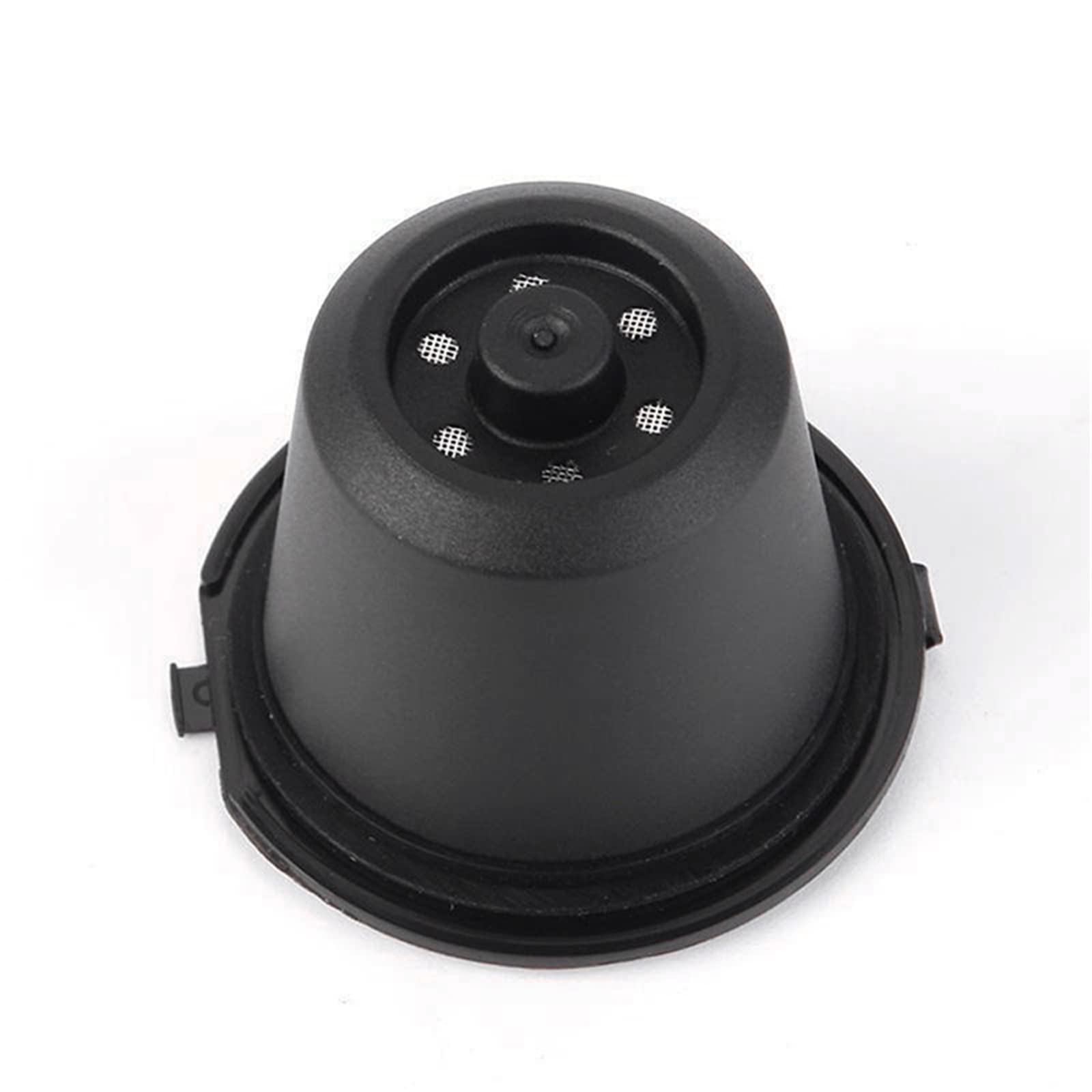 JINGYAN Filtry do kawy Reusable Coffee Capsules Cup With Spoon Brush Black Refillable Capsule Refilling Filter Coffeeware Gift
