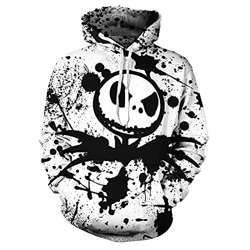 Unisex Christmas Hoodie Novelty Sweatshirt for Men and Women Jack Skellington - 02 Small