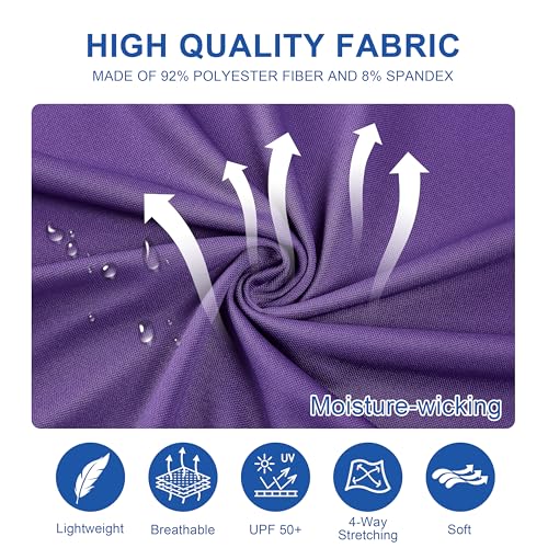 Image of Mens Golf Shirt Short Sleeve Moisture Wicking Dry Fit Performance Solid Pique Collared Golf Polo Shirts for Men