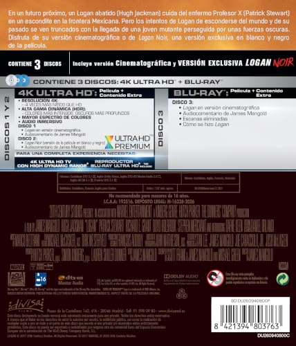 Logan 4K UHD Pack de 3 Discos para Noches de Cine en Casa 3