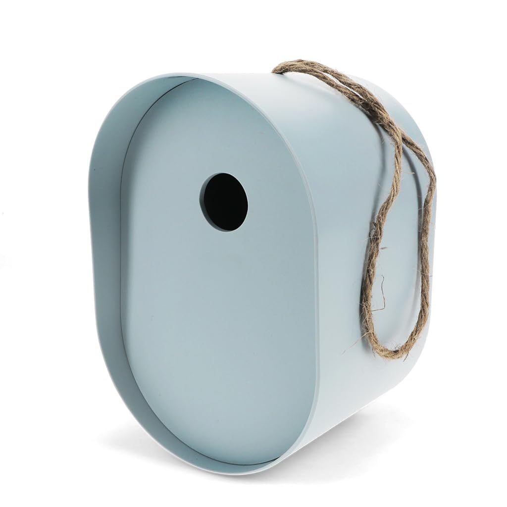 Oval Bamboo Fibre Birdhouse - Blue