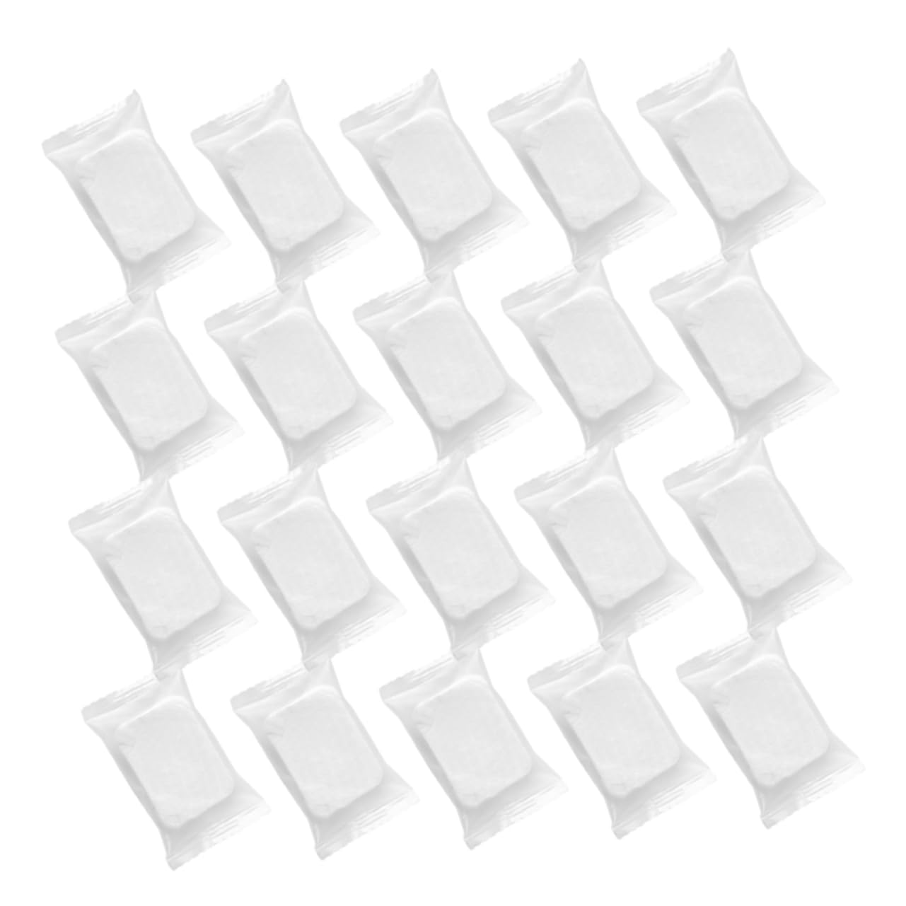 Dischetti Struccanti Compressi Non Tessuto Bianco per Pulizia Viso Buona Assorbenza e Rimozione Eccesso di Sebo, Confezione da 50 Pezzi per Donne e Ragazze
