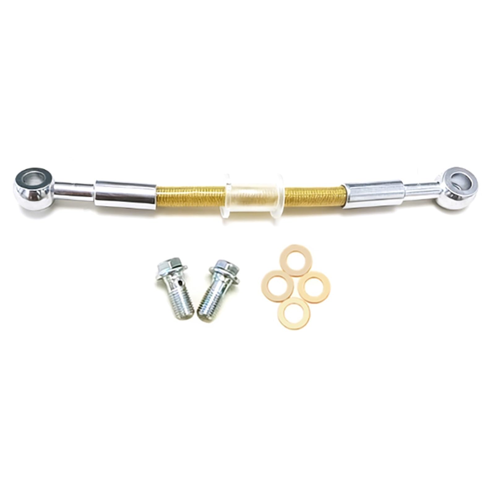 Conduite de Frein Durite De Frein Hydraulique Tressée M8 0°-0° pour Moto (30 À 300 Cm) pour Suzuki pour Y-AMAHA(210cm)