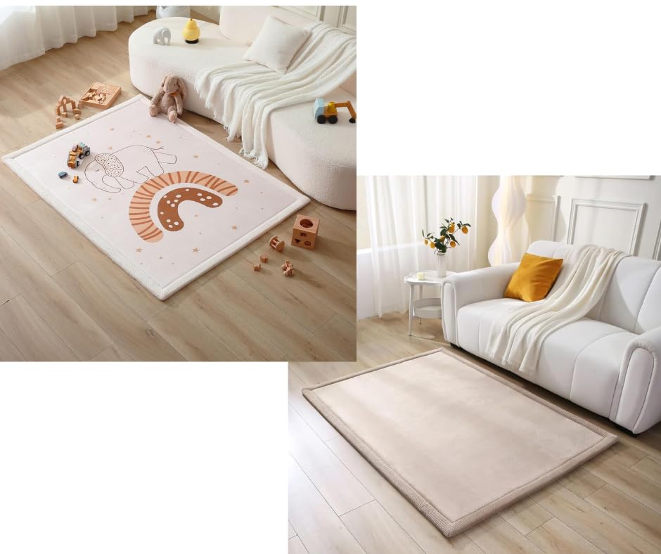 Tapis de sol CloudSoft en mousse pour créer un coin lecture doux au salon