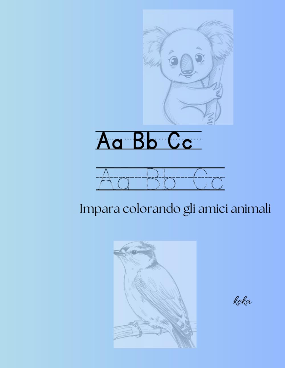 Aa Bb Cc: Impara colorando gli amici animali