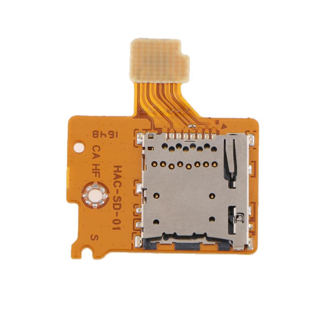 Ubervia® Replacement Part TF SD Memory Card Slot Socket Reader for Nint, endo Switch NS