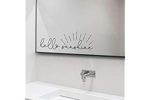 Hello Sunshine Vinyl Decal: Brighten Your Space with Cheerful Bathroom Decor