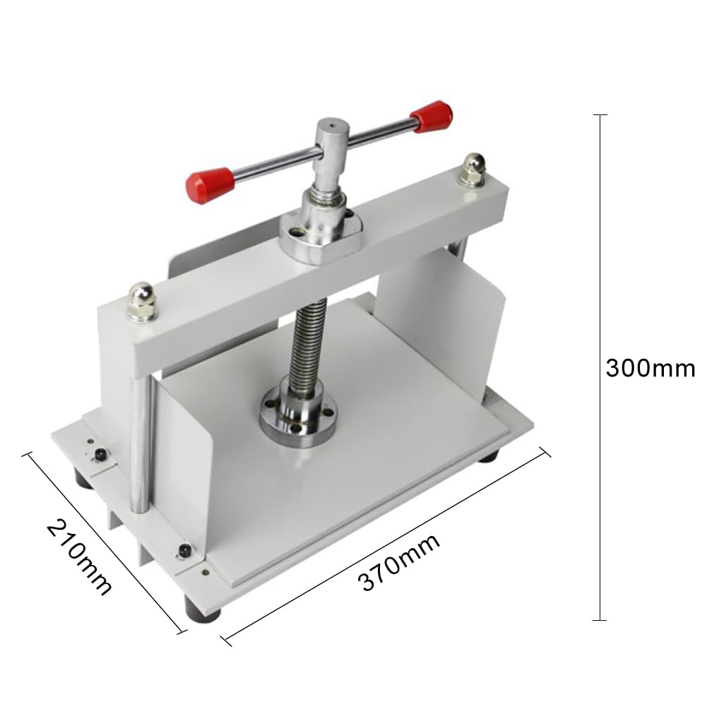 Pressa per rilegatura libri, pressa manuale per carta resistente, per tagliare libri, buoni, fatture, con pressione di 1500 kg e barra di bilanciamento