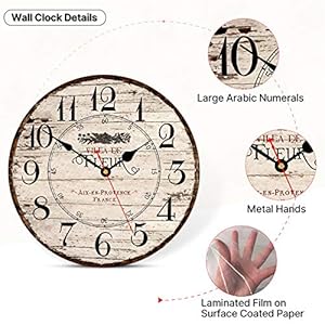14inchwallclockwoodenfrenchcountrystylesilentwallclockbatteryoperatednontickingqualityroundquartzwallclockseasytoreadhomedecorativevintagewallclock Urban Country Home Decor 14 inch wall clock wooden french country style silent wall clock battery operated non ticking quality round quartz wall clocks easy to read home decorative vintage wall clock urban country home decor