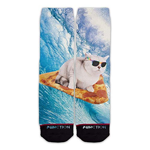 Function - Pizza Cat Surfing Fashion Socks